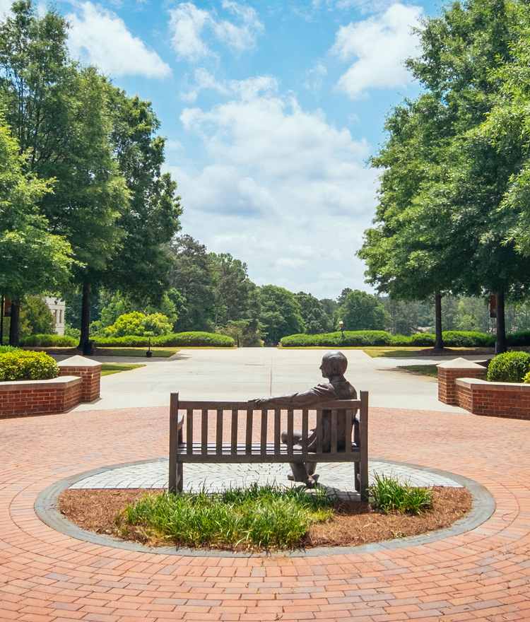 Jesse Mercer statue on the Atlanta campus